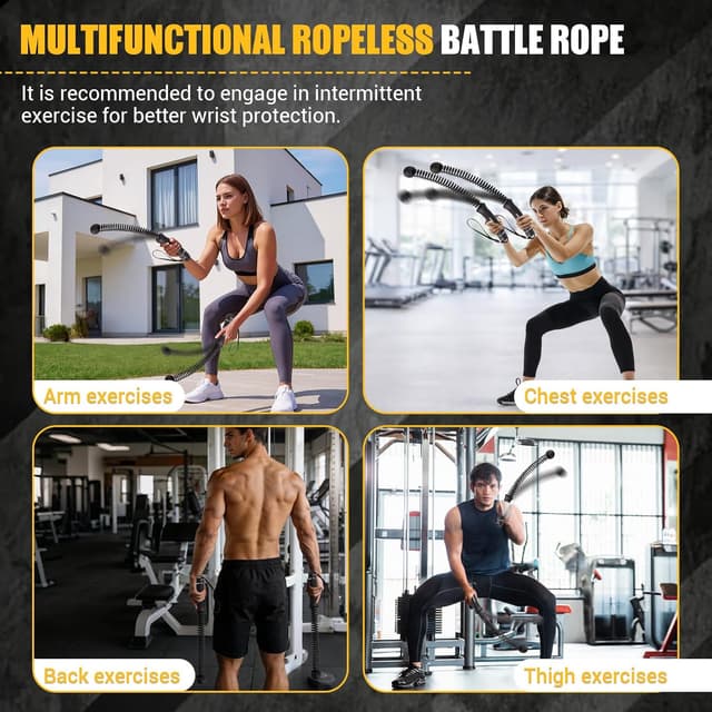 Detalle de Paleclouds ropeless battle rope 1.46kg