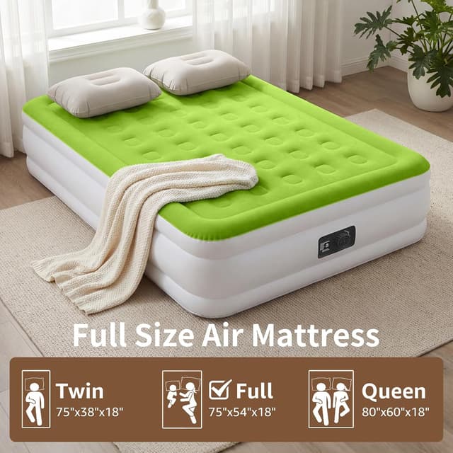 Detalle 1 de YENING Full Size Air Mattress 18 Inch