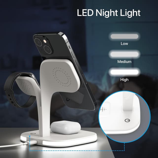 Thumbnail 5 de EXW 3 in 1 Magnetic Wireless Charging Station for iPhone