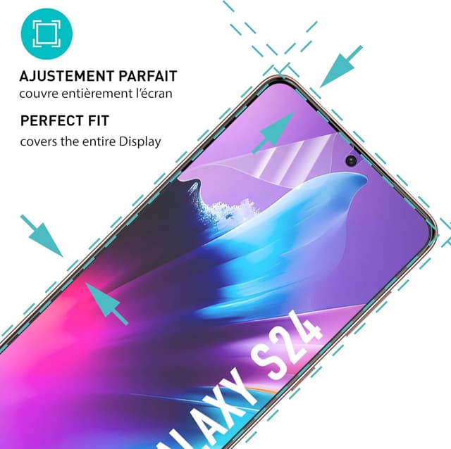 Detalle 2 de smartect TPU Protecteur Galaxy S24 Matte 2 pièces