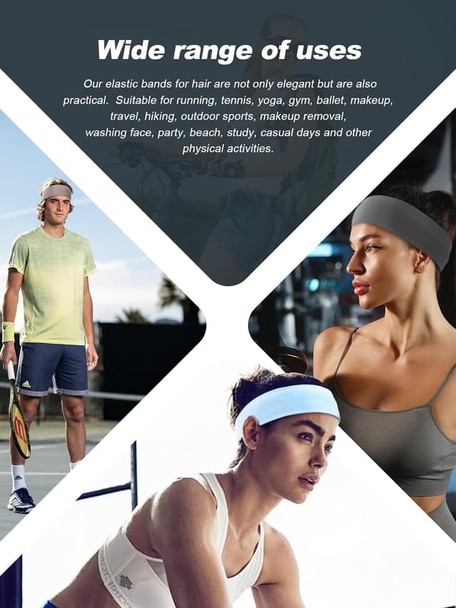 Detalle 2 de DRESHOW 6cm wide headband for workouts