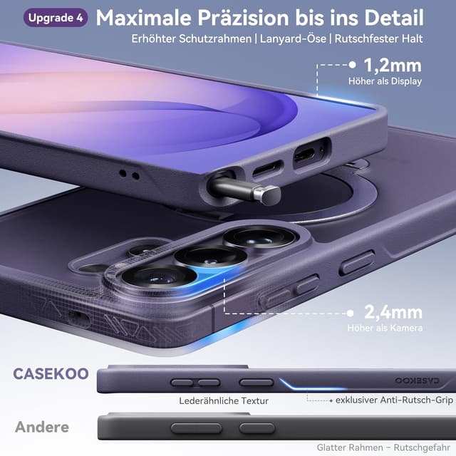 Thumbnail 6 de CASEKOO S26 Ultra Hülle violett 360° MagSafe