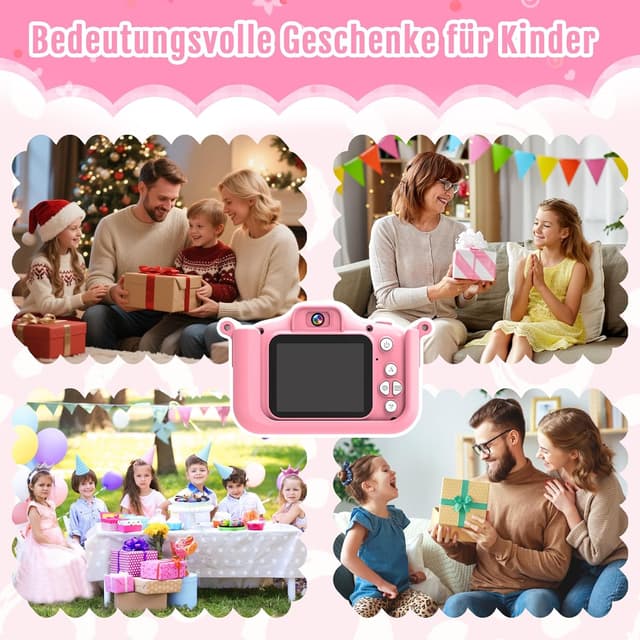 Detalle 2 de GlowPlayX Kinderkamera 1080P 32 GB – Digitalkamera für Kinder