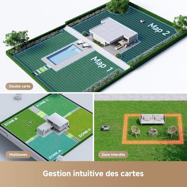 Detalle 2 de DREAME A1 Pro Robot Tondeuse sans Fil