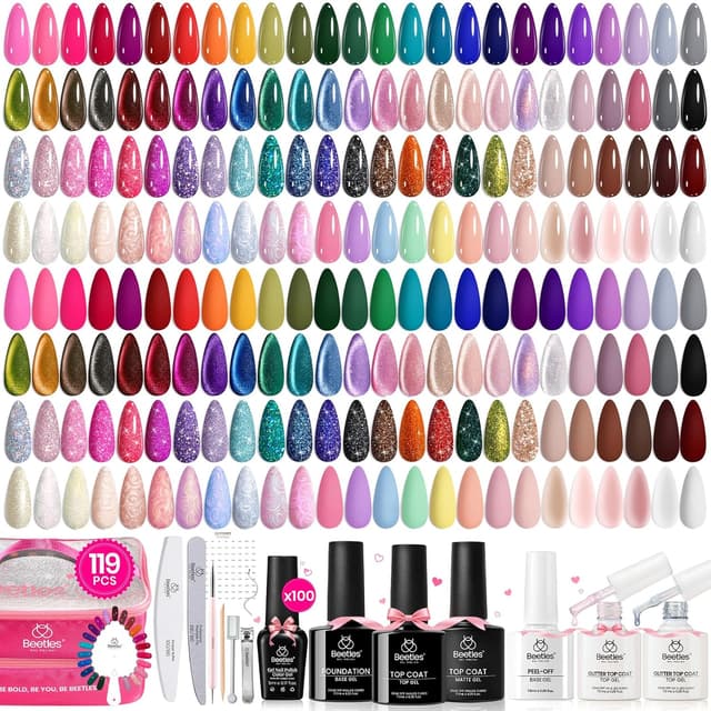 Imagen de Beetles Nail Nook 119 PCS Gel Polish Set 💅 en OfertitasTOP