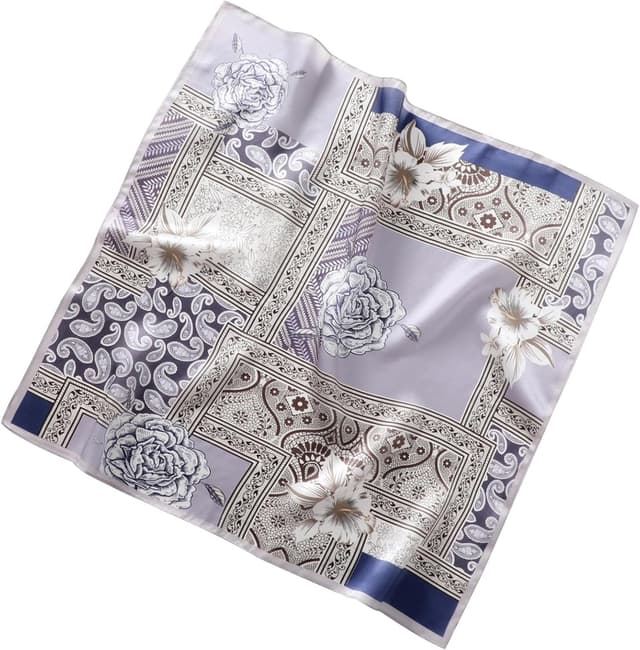 Thumbnail 6 de Foulard en soie de mûrier 66 x 66 cm ⚖