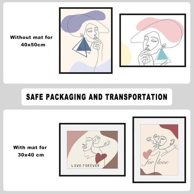 Thumbnail 4 de HIMEETIME® 2x Marcos Aluminio 40x50cm para Pósters 🖼