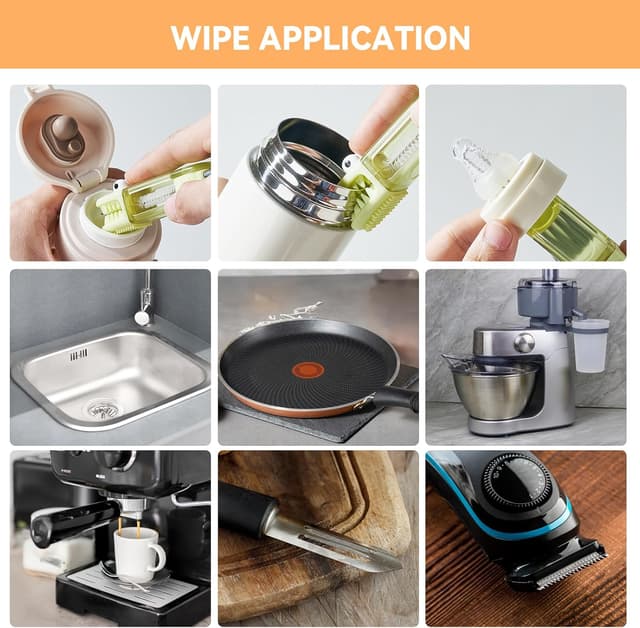 Thumbnail 6 de Multicolored 3-in-1 Cup Lid Gap Cleaning Brush Set