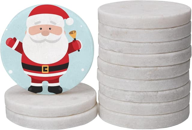 Detalle de Hisredsun Flache Steine zum Bemalen 6,3 cm, 22 Stück