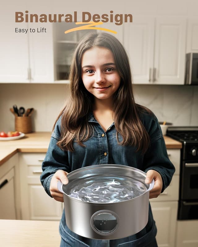 Detalle de GROOKPET Stainless Steel Dog Water Fountain 7L