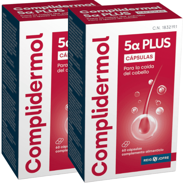 Detalle de Complidermol 5 Alfa Plus 2x60 cápsulas