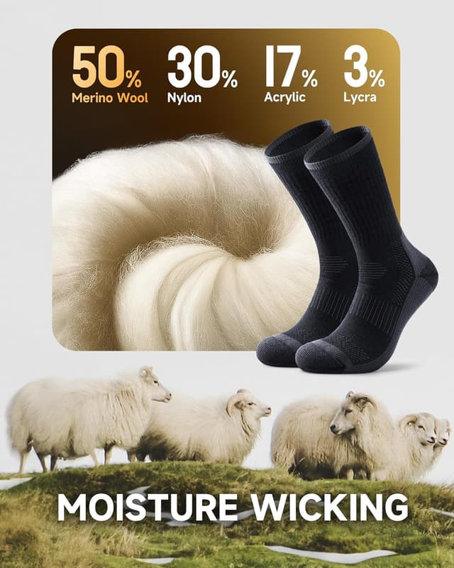 Thumbnail 2 de PULIOU Merino Wool Socks