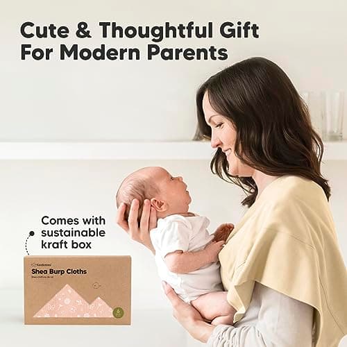 Thumbnail 8 de Organic Burp Cloths - 6-Pack Ultra Soft Cotton Burping Cloths 🧷?