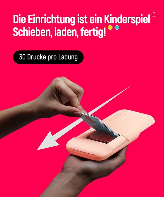 Thumbnail 6 de Liene Pearl K100 2x3 Tragbarer Fotodrucker 30 Fotos