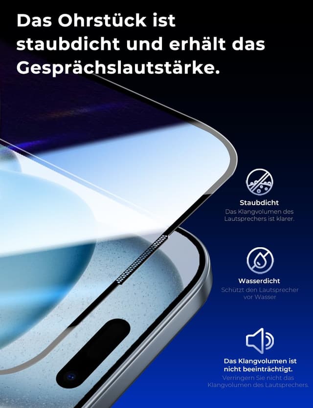 Thumbnail 5 de MAGIC JOHN 2er Displayschutz für iPhone 15