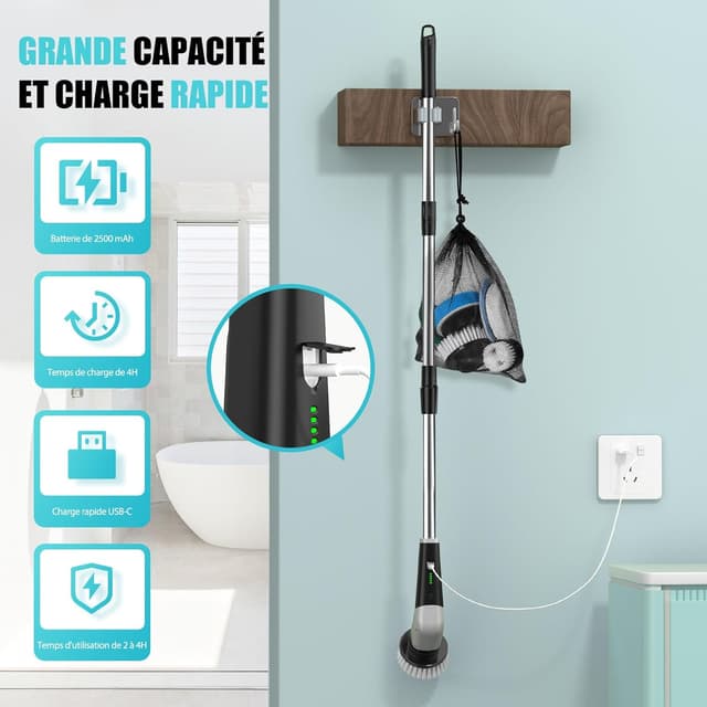 Thumbnail 6 de YKYI Brosse Électrique 2500 mAh 🧽