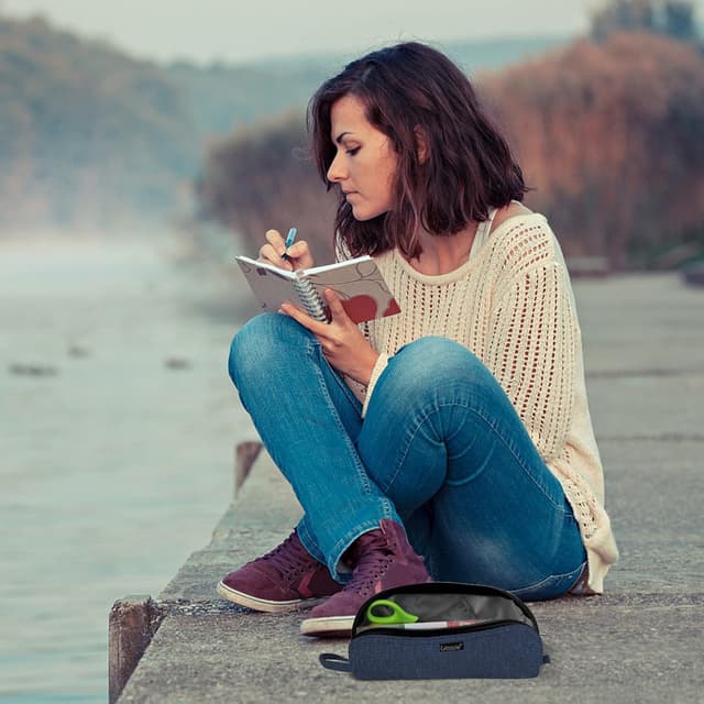 Thumbnail 6 de Gloppie Trousse à Crayons Bleu 21x5x8 cm