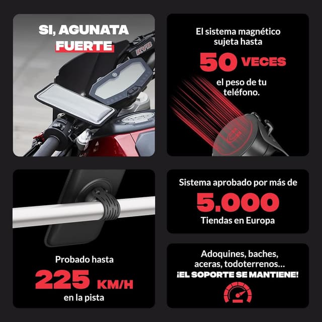 Thumbnail 5 de Shapeheart Soporte Movil Moto Magnético 8 kg