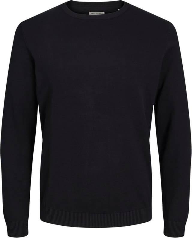 Detalle de JACK & JONES Jjebasic Knit Crew Neck NOOS: maglione girocollo in cotone organico