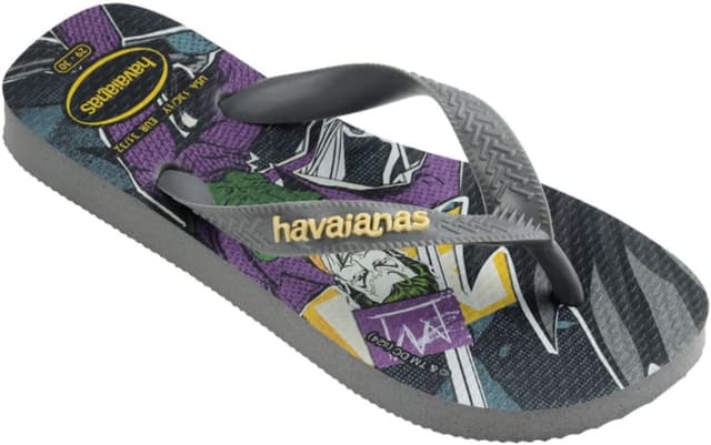 Detalle de Havaianas Kids Top Herois DC infradito unisex per bambini e ragazzi, grigio acciaio
