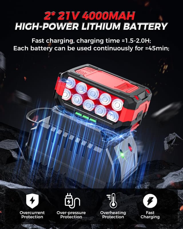 Thumbnail 3 de XIAZIR Akku Schlagschrauber 1200Nm