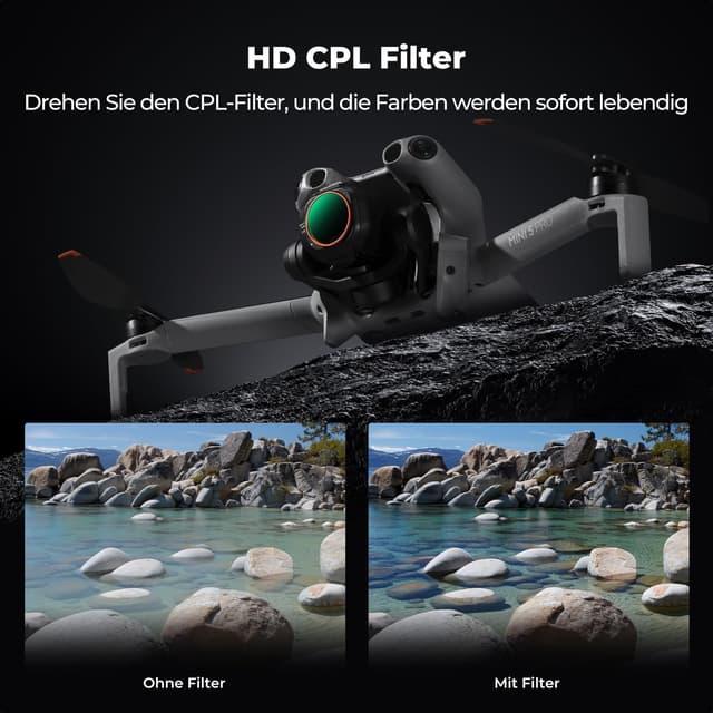 Detalle 2 de K&F CONCEPT Mini 5 Pro ND/PL Filter‑Set 6 Stück