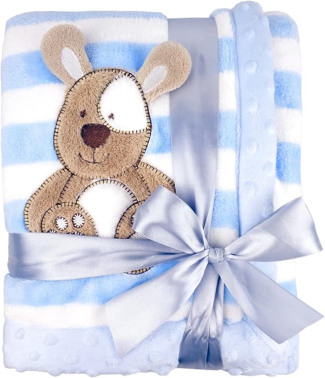 Imagen de Zebrum Baby Blanket 75x100cm Double Layer Flannel en OfertitasTOP