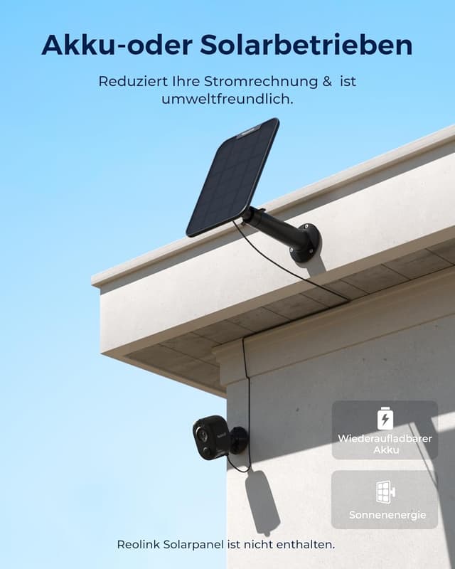 Detalle 2 de Reolink 4K 8MP Akku Überwachungskamera