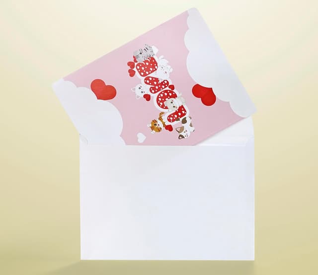 Thumbnail 6 de CUTPOPUP Love – carte pop-up 3D d’anniversaire, Saint-Valentin et vœux (Love Text with Cats)