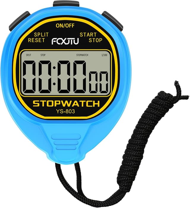 Detalle de FCXJTU digitale wasserdichte Stoppuhr (IPX7) für Schwimmtraining – geräuschlos, großes Display