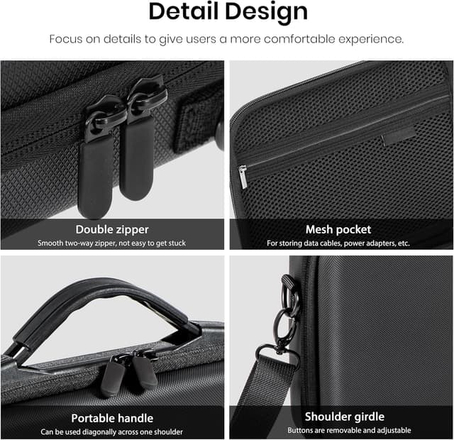 Detalle de STARTRC Photo carrying case for DJI Osmo Action 6 (hard shell travel bag)