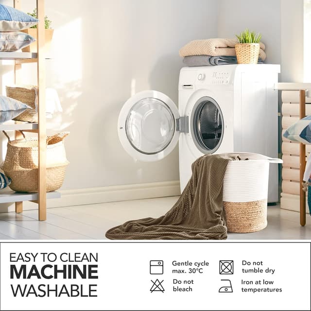 Thumbnail 6 de Deconovo Copridivano 2 Posti Marrone 145-180 cm