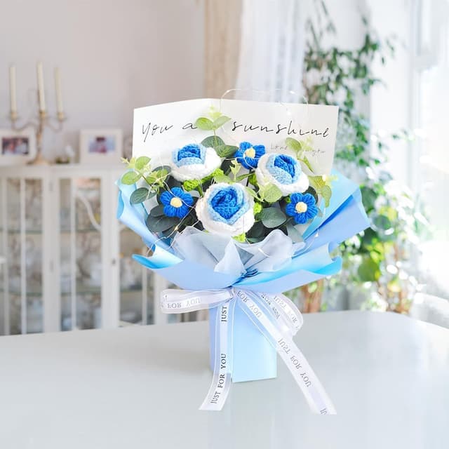 Thumbnail 6 de Phaicoilo Crochet Rose Bouquet 11pcs