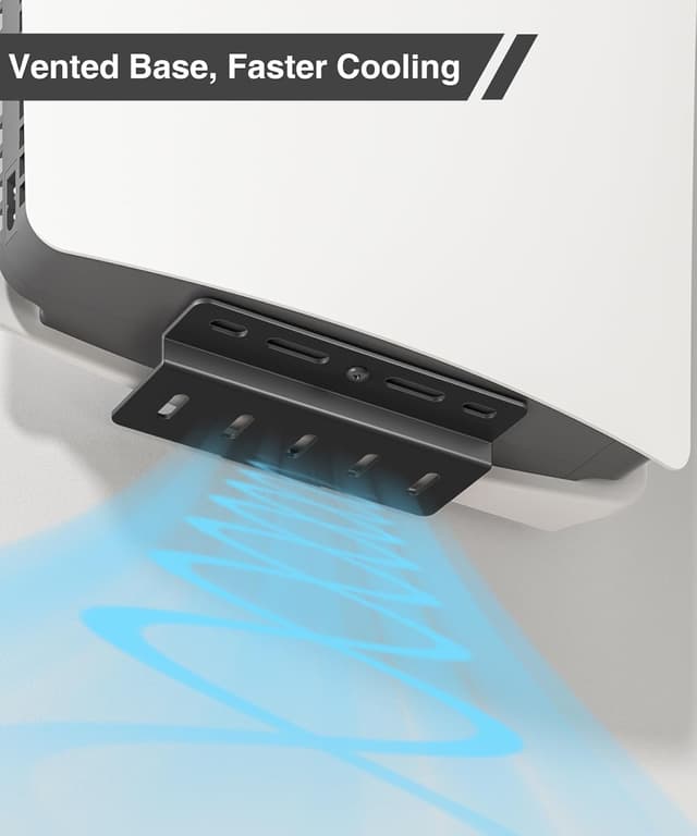 Detalle 2 de Upgraded Adjustable Console Holder Wall Mount for PS5 (Black) – PS5 Slim/Pro & Digital Disc Editions