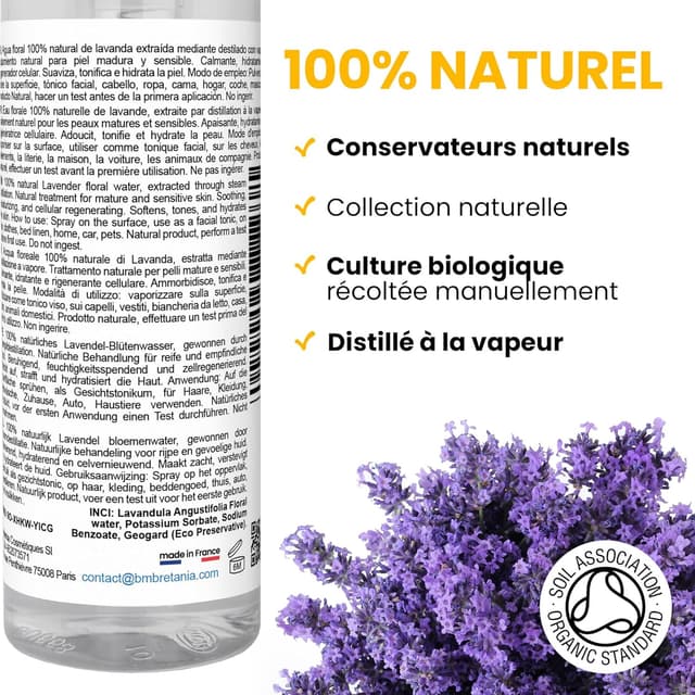 Thumbnail 1 de Hydrolat de lavande bio 500ml ⚙