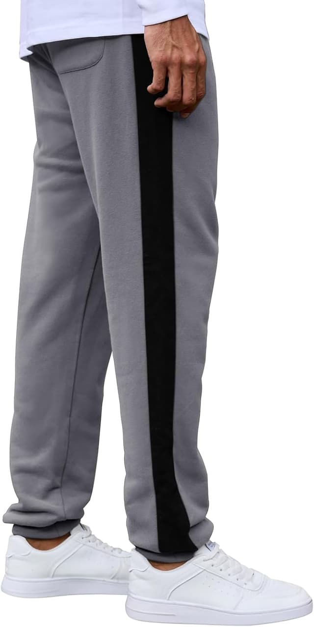 Detalle de HMIYA Jogginghose Herren aus Baumwolle mit Taschen und Seitenstreifen