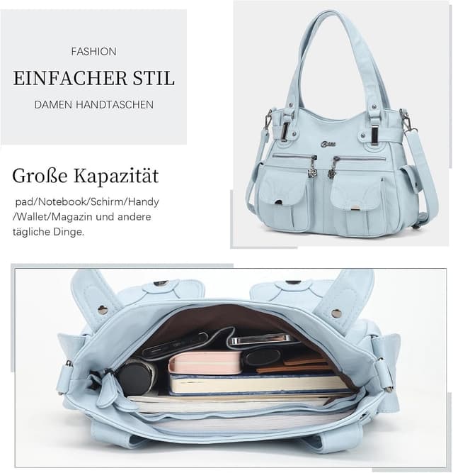 Thumbnail 5 de KL928 Handtasche Damen Umhängetasche PU Leder