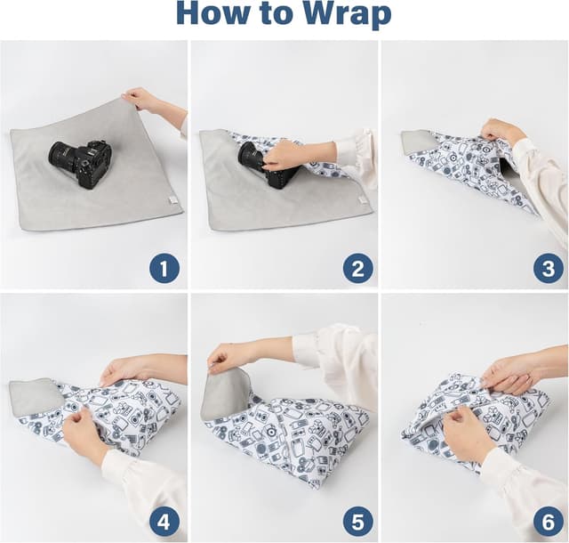 Detalle 2 de WalkingWay Magic Protective Wrap Selbstklebe-Etui-Kit (25 × 25 cm) – kratzfest, staubdicht, waschbares Schutz-Tuch