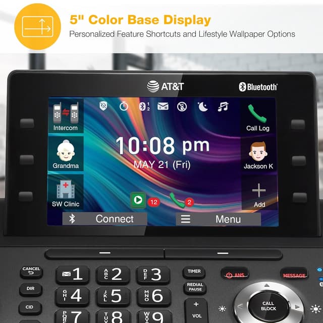 Thumbnail 1 de AT&T DLP73490 5" Color Display Cordless Phone 📞