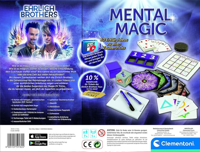 Thumbnail 6 de Clementoni Ehrlich Brothers Mental Magic Zauberkasten ab 7