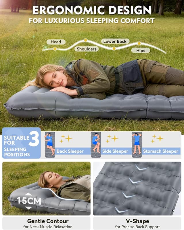 Thumbnail 1 de HIKENTURE camping sleeping mat 12cm