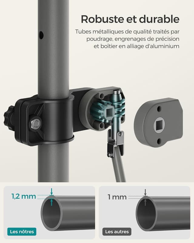 Thumbnail 6 de SONGMICS store banne rétractable manuel GSA302M01, beige, 300 x 180 cm