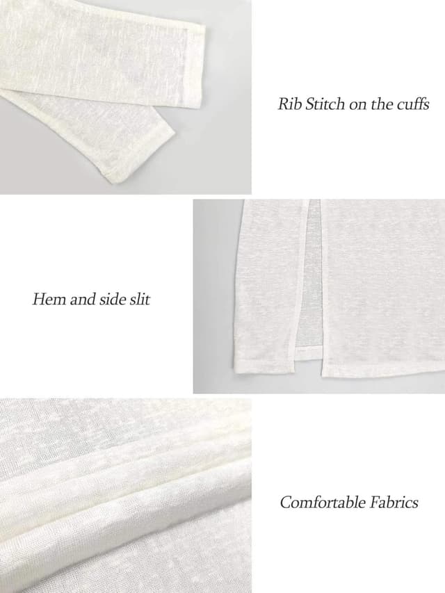 Detalle 2 de MessBebe Lang Cardigan Damen Dünn