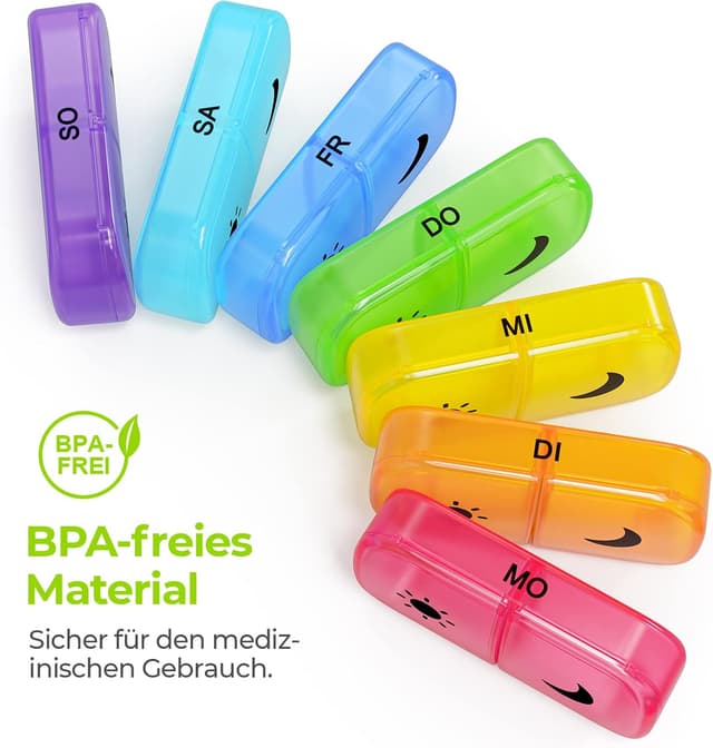 Thumbnail 4 de AUVON Tablettenbox 7 Tage handlich 💊