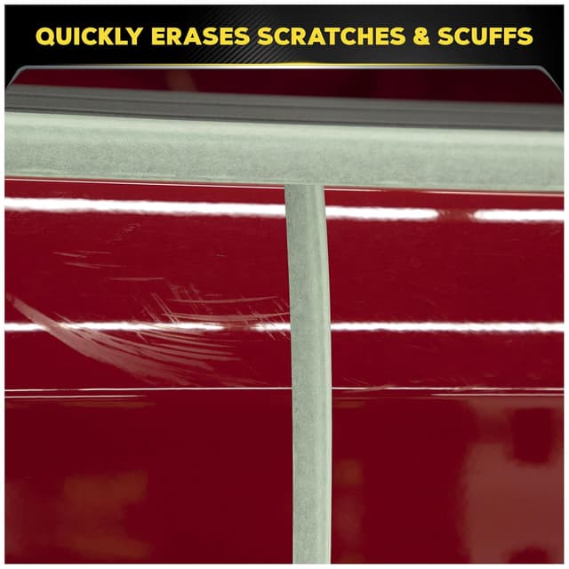 Detalle de Meguiar’s Quik Eraser Kit (ScratchX) Drill-Mounted Pad Scratch Remover for Clear Coats, 4 Count