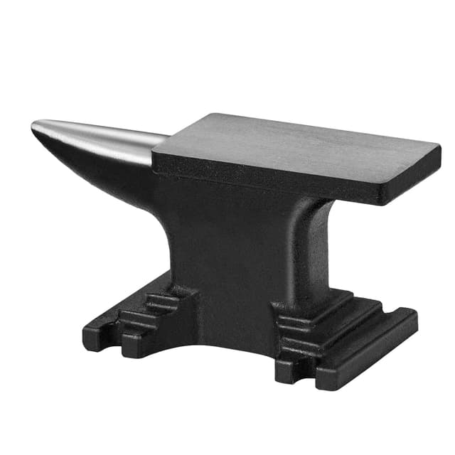 Detalle de VEVOR Enclume de forgeron 4 kg, bigorne à corne ronde (acier moulé) 132 x 68 mm, 50 HRC