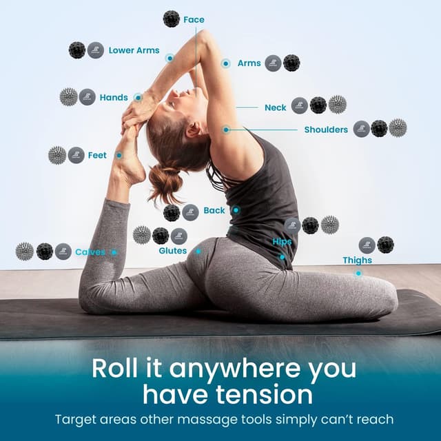 Detalle de Beenax Massage Ball set of 3 for deep tissue