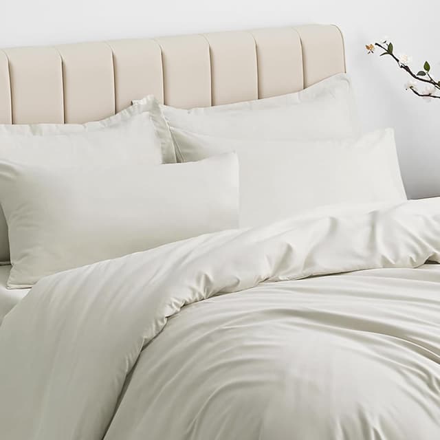 Thumbnail 2 de Aisbo King Size Duvet Cover Set Beige