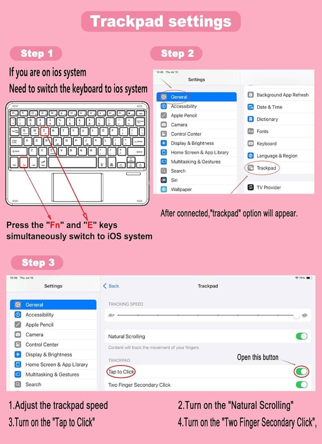 Detalle 1 de MePadKey Touchpad Keyboard Case 11