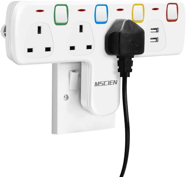 Detalle de Mscien Plug Extension with USB 3250W